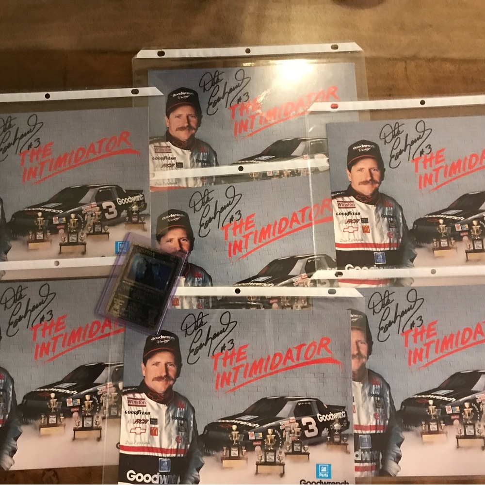 NASCAR signatures Dale Earnhardt (7) pieces